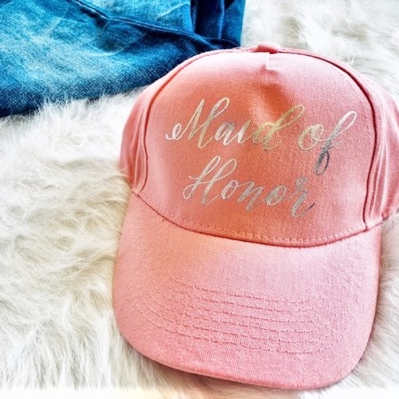 Gertex Accessories - NEW 👗Pink " Maid of Honor" Baseball Cap